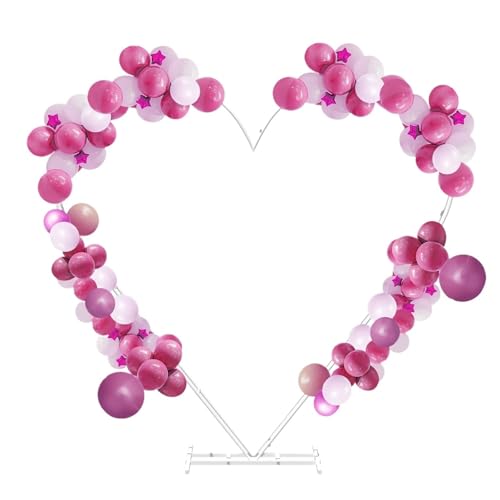 Traubogen Hochzeit Arbor Herzform Hochzeit Arbor Ballon Bogen Hintergrund Blume Weiß Display Stand Rahmen Traubogen Hochzeit Arbor Herzform Hochzeit Arbor Ballon Bogen Hintergrund Blume Weiß Display Stand Rahmen von OPIGJUFD