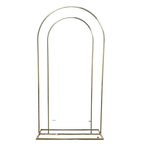 Traubogen Hochzeit Arch 1Pcs Doppelbogen Hochzeit im Freien Blumenständer Türrahmen Geburtstagsfeier Kulissen Willkommensschild Luftballons Ständer von OPIGJUFD