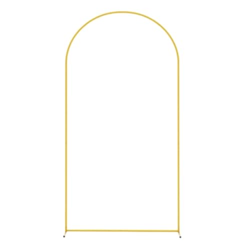 Traubogen Hochzeit Bogen, goldener Bogenhintergrund, Metallrahmen, kurz, 1,52 m/1,83 m/2,08 m, Größe: einfach zu zerlegen und zu installieren, Dekoration for Hochzeitsveranstaltungen, Fotografie(5ft(1 von OPIGJUFD