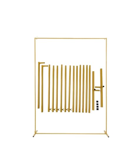 Traubogen Hochzeit Bogen 1Set Rechteck Gold Hochzeit Bogenständer, Party Dekor Ballonbogen, Rahmen Hintergrund Halter Halterung(150x200cm) von OPIGJUFD