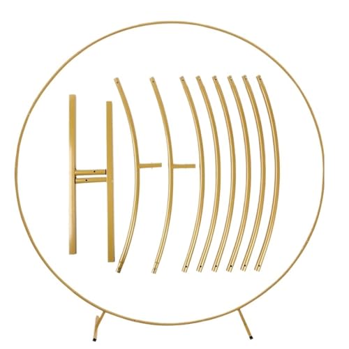 Traubogen Hochzeit Bogen Hochzeit Metall Bogen Girlande Ständer Runder Hintergrund Ständer Hochzeit Party Gastgeschenke Geburtstag Party Dekoration Kreis Ballon Bogen Rahmen(Color 01) von OPIGJUFD