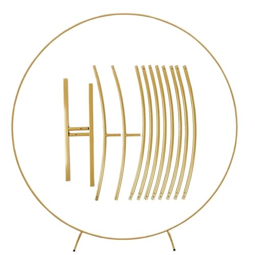 Traubogen Hochzeit Bogen Hochzeit Metall Bogen Girlande Ständer Runder Hintergrund Ständer Hochzeit Party Gastgeschenke Geburtstag Party Dekoration Kreis Ballon Bogen Rahmen(Color 02) von OPIGJUFD