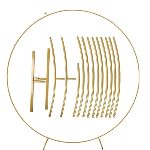 Traubogen Hochzeit Bogen Hochzeit Metall Bogen Girlande Ständer Runder Hintergrund Ständer Hochzeit Party Gastgeschenke Geburtstag Party Dekoration Kreis Ballon Bogen Rahmen(Color 03) von OPIGJUFD