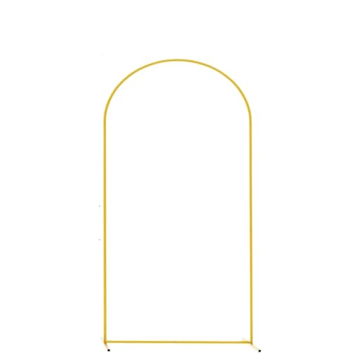 Traubogen Hochzeit Bogen Hochzeitsbogen Kulissenständer, Ballonbogenständer, Metallbogen for Geburtstagsparty, Zeremonie Dekoration Kulisse Türrahmen Gold(6ft(180cm)) von OPIGJUFD