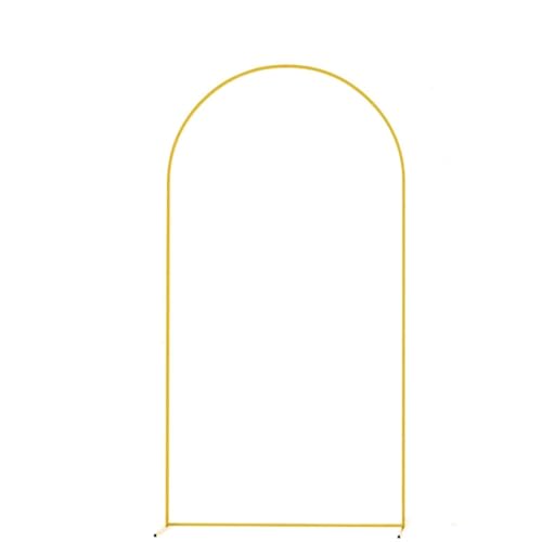 Traubogen Hochzeit Bogen Hochzeitsbogen Kulissenständer, Ballonbogenständer, Metallbogen for Geburtstagsparty, Zeremonie Dekoration Kulisse Türrahmen Gold(7.2ft(220cm)) von OPIGJUFD