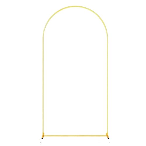 Traubogen Hochzeit Bogen Metall Gold Hochzeitsbogenständer 1 STÜCK 3,9 FT 5,9 FT 7,2 FT Hochzeitsbogenrahmen Hintergrund Zeremonie Dusche Dekorationen(65x150cm 4.92FT) von OPIGJUFD