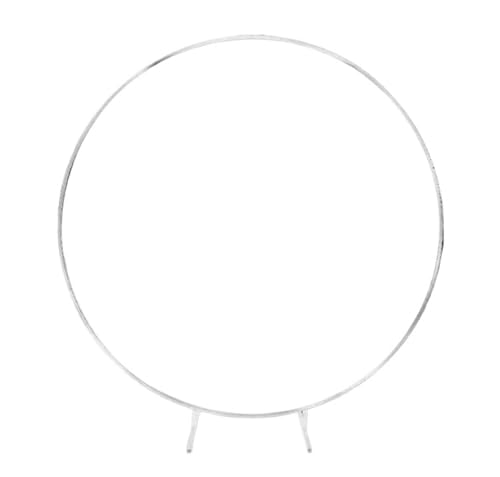 Traubogen Hochzeit Bogen Metall Hochzeit Arche Rund Ballon Ständer Party Dekoration Hintergrund Bogen Geburtstag Party Ballon Bogen Dekoration(White,1.8m(70.8in)) von OPIGJUFD