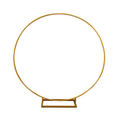 Traubogen Hochzeit Bogen runder Hochzeitsbogen aus Metall, Blumenständer, Hochzeitshintergrunddekoration, Ballonbogen, Geburtstagsparty-Heimdekoration, Arco Para Globos(1m(3.3ft)) von OPIGJUFD