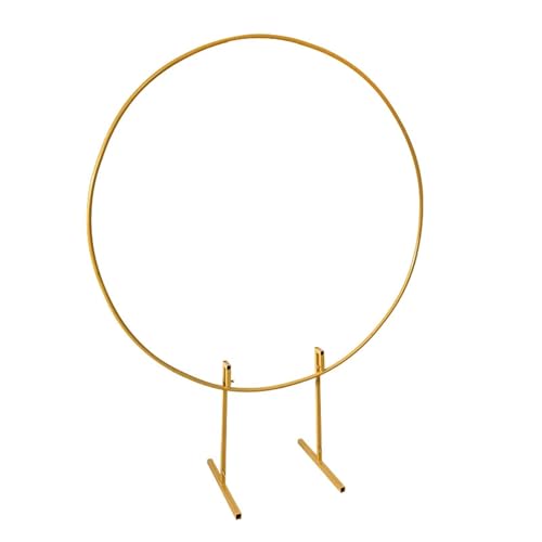 Traubogen Hochzeit Eisen Rund Metall Erhöhter Bogen Weiß Eisen Hintergrund Abdeckung Ständer Geburtstag Party Hintergrund Ständer Ballon Bogen Dekoration Ständer(Gold) von OPIGJUFD