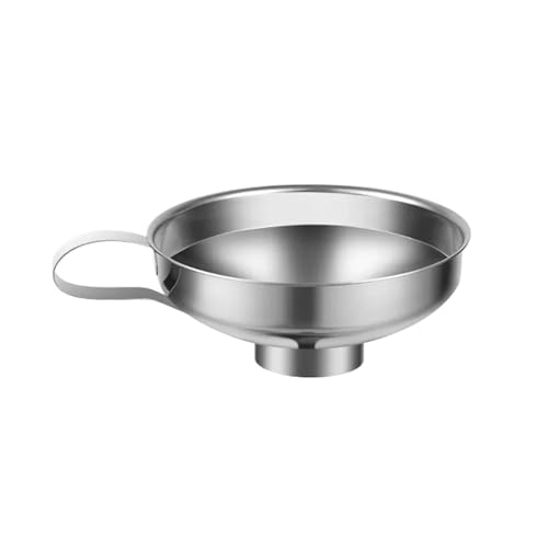 Trichter 1PC Edelstahl Weithalsglas Trichter Marmelade Salatdressing Ölleck Multifunktionales Küchenwerkzeug(L) von OPIGJUFD
