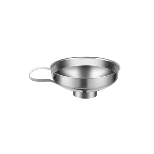Trichter 1PC Edelstahl Weithalsglas Trichter Marmelade Salatdressing Ölleck Multifunktionales Küchenwerkzeug(S) von OPIGJUFD