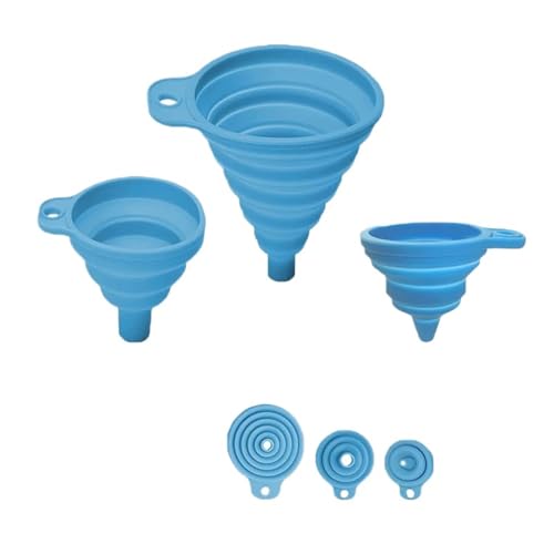 Trichter 3 STÜCKE Auto Motoröl Trichter Faltbare Silikon Filter Waschmaschine Flüssigkeit Ändern Benzin Füllung Werkzeuge Universal Zubehör von OPIGJUFD