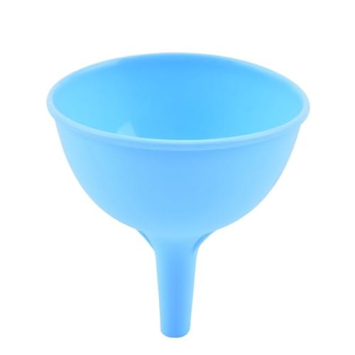 Trichter S/M/L Silikon Trichterflasche mit großem Durchmesser Filter Separator Öltopf Leeres Verpackungswerkzeug(L Blue) von OPIGJUFD