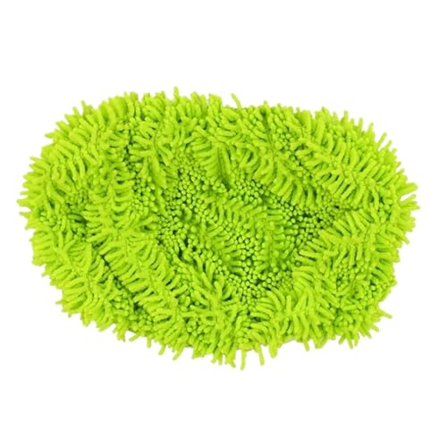 Wischmopp Bezug 2er-Pack Mopptücher, wiederverwendbare Pads, Mopp, waschbare Mikrofaser-Pads, Reinigungspads for Badezimmer, Küche, Wohnzimmer(Light Green) von OPIGJUFD