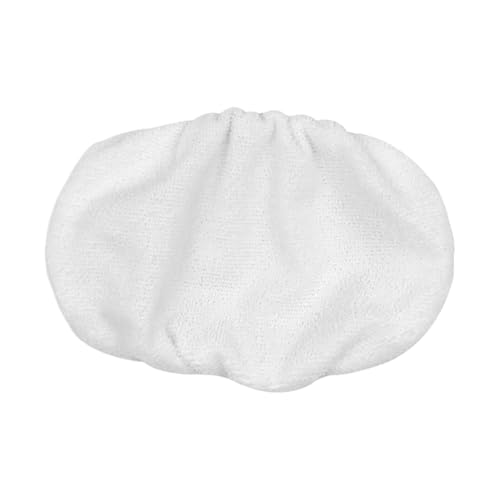 Wischmopp Bezug 2er-Pack Mopptücher, wiederverwendbare Pads, Mopp, waschbare Mikrofaser-Pads, Reinigungspads for Badezimmer, Küche, Wohnzimmer(WHITE) von OPIGJUFD