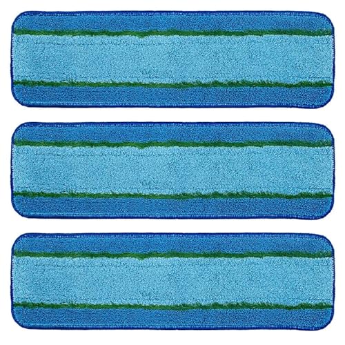 Wischmopp Bezug Ersatz-Tiefenreinigungspad, waschbares und wiederverwendbares Mikrofaser-Haushaltsreinigungspad for Böden mit mehreren Oberflächen(3pcs) von OPIGJUFD
