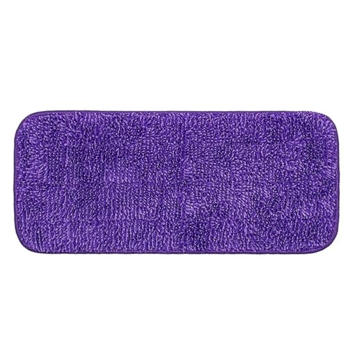 Wischmopp Bezug Mikrofaser-Ersatz-Mopp-Pads, wiederverwendbar, waschbar, Nachfüll-Mopp-Pads, Nass- und Trocken-Ersatzköpfe(PURPLE) von OPIGJUFD