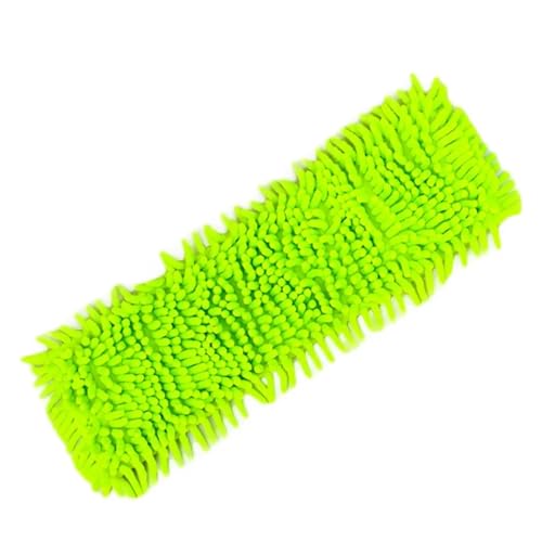 Wischmopp Bezug Mopp-Ersatzkopf for Waschen von Bodenreinigungstüchern aus Mikrofaser, selbstdrehendes Pad-Lappen(Green) von OPIGJUFD