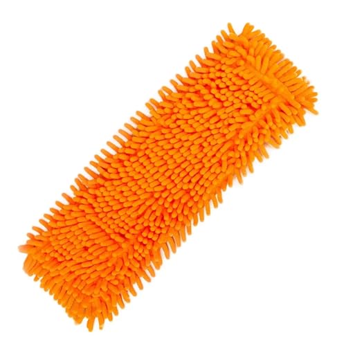 Wischmopp Bezug Mopp-Ersatzkopf for Waschen von Bodenreinigungstüchern aus Mikrofaser, selbstdrehendes Pad-Lappen(Orange) von OPIGJUFD