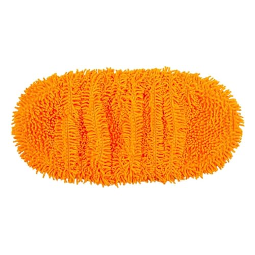 Wischmopp Bezug Mopp-Pads, wiederverwendbar, waschbar, nass und trocken, Staubwischtuch-Ersatz for die Reinigung von Hartholzböden(Orange) von OPIGJUFD
