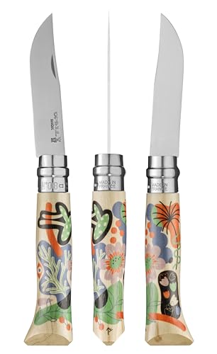 Opinel Taschenmesser No.08 EDITION NATURE vom Künstler Perrine Honoré, Klingenlänge: 8,5 cm, 10000003 von OPINEL
