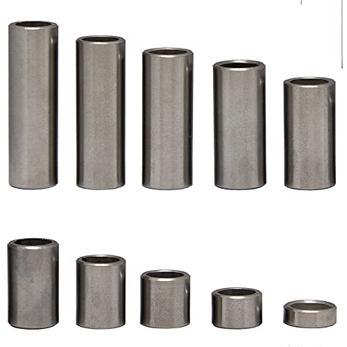 OPIOL QUALITY® Distanzhülsen M10 (Ø Innen: 11 mm; Ø Außen: 15 mm; Länge: 10 mm) aus Edelstahl A2, Rohr geschweißt (4 Stück) Madenschrauben Abstandshülsen Distanzbuchsen Aluhülse Abstandsbuchsen von OPIOL QUALITY