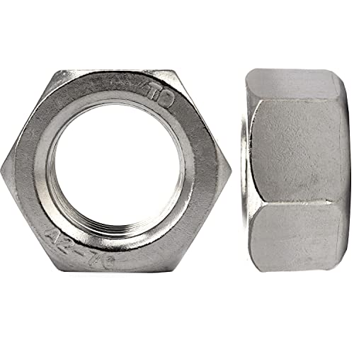 OPIOL QUALITY® Edelstahlmuttern DIN 934 / ISO 4032 M24 aus Edelstahl A2 V2A (250 Stück) Sechskantmuttern Mutter Schraubenmutter Sechskant-Mutter Rostfrei Muttern von OPIOL QUALITY