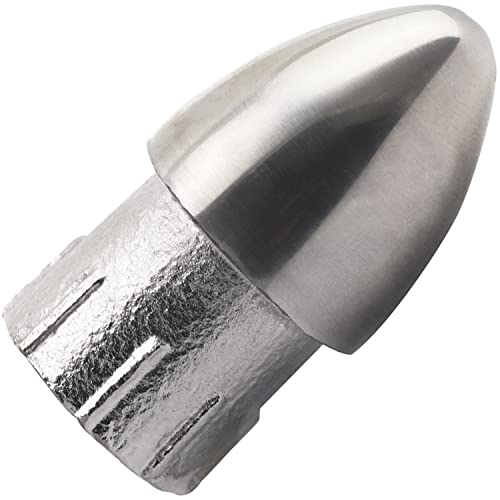 OPIOL QUALITY® Endkappe für Handlaufrohre Ø 21 mm aus Edelstahl A4 V4A (4 Stück) Endstück Rohr Rellingen Rundrohr Rohr Endstück Stopfen Endkappen Rohrverschluss von OPIOL QUALITY