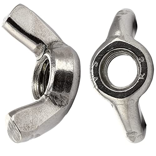 OPIOL QUALITY® Flügelmuttern ähnl. DIN 315 M6 aus Edelstahl A2 V2A (10 Stück) Amerikanische Form Flügel Flügelmutter Rostfrei Mutter von OPIOL QUALITY