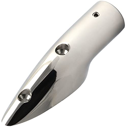 OPIOL QUALITY® Handlaufendstück Edelstahl A4 V4A 5 1/2° 22mm (2 Stück) Handlaufstütze Wandanschluss Handlauf Geländer Reling Enkappen Endstück Badezimmer Rutschfest Haltegriff von OPIOL QUALITY