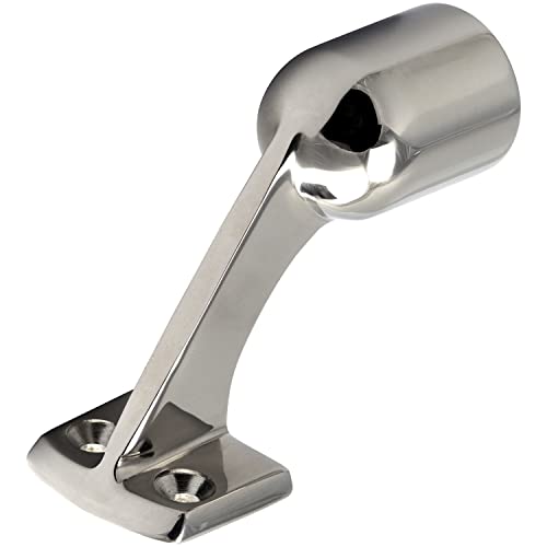 OPIOL QUALITY® Handlaufendstück Edelstahl A4 V4A 60° 22mm (2 Stück) Handlaufstütze Wandanschluss Handlauf Geländer Reling Durchlass Endstück Badezimmer Rutschfest Haltegriff von OPIOL QUALITY
