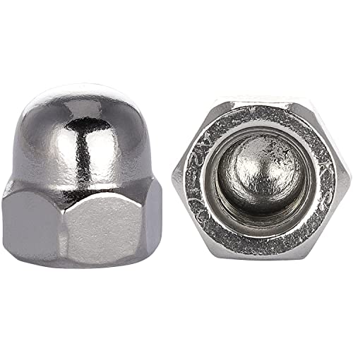 OPIOL QUALITY® Hutmuttern Sechskant hohe Form M12 aus Edelstahl A2 V2A (200 Stück) nach DIN 1587 Sechskant-Hutmuttern Muttern Sechskantmuttern Kappenmuttern Ziermuttern Hutmutter Edelstahlmuttern von OPIOL QUALITY
