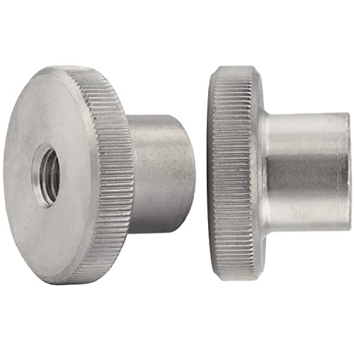 OPIOL QUALITY® Rändelmuttern DIN 466, hohe Form M10 aus Edelstahl A1 V1A (2 Stück) Rändelmutter Muttern Rändel Rand Mutter Rändel-Mutter mit gerändeltem Rand Rostfrei von OPIOL QUALITY