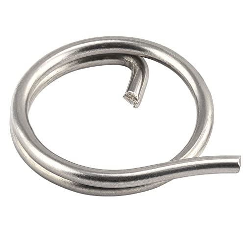 OPIOL QUALITY® Ringsplinte 1,25x15 mm aus Edelstahl A4 V4A (4 Stück) Sicherungsringe Schlüsselring Ring Ring-Splint Schlüssel Steckbolzen Sicherung Ringsplint von OPIOL QUALITY