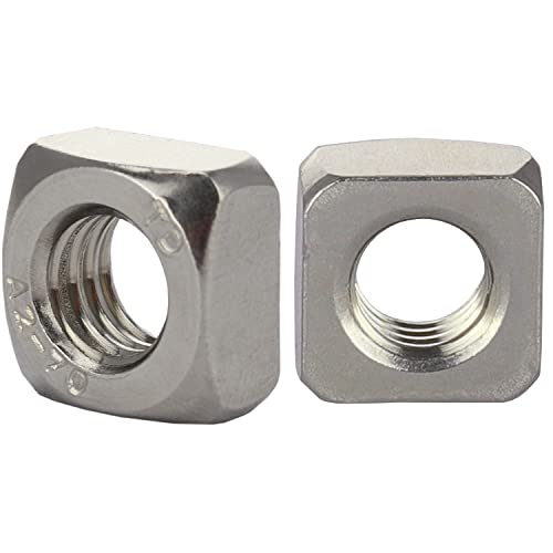 OPIOL QUALITY® Vierkantmuttern DIN 557 M10 aus Edelstahl A2 V2A (4 Stück) Vierkant Einlegemutter Muttern Gleitmutter Quadratmuttern Vierkant-Mutter Mutter von OPIOL QUALITY