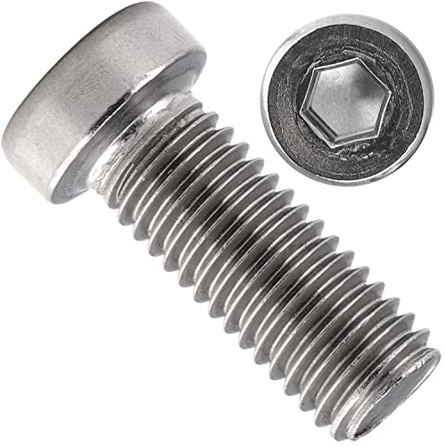 OPIOL QUALITY® Zylinderschrauben mit Innensechskant niedrige Kopf DIN 7984 M3x12 mm aus Edelstahl A2 V2A (4 Stück) Zylinderkopfschrauben Schrauben Zylinderkopf von OPIOL QUALITY