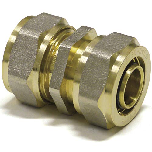 Pipetec Schraubfitting-Kupplung 16 x 2-16 x 2 Fitting Kupplung Schraubfitting für Verbundrohr DVGW Pipetec Schraubfitting-Kupplung 16 x 2-16 x 2 Fitting Kupplung Schraubfitting für Verbundrohr DVGW von OPIOL QUALITY