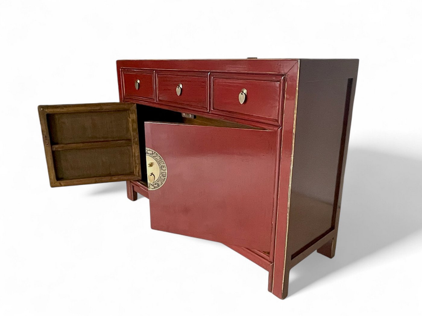 OPIUM OUTLET Kommode Sideboard Schrank Asia Möbel (BxTxH: 117x40x85 cm, Hochzeitsschrank Büffet Anrichte), chinesisch asiatisch orientalisch vintage komplett montiert von OPIUM OUTLET