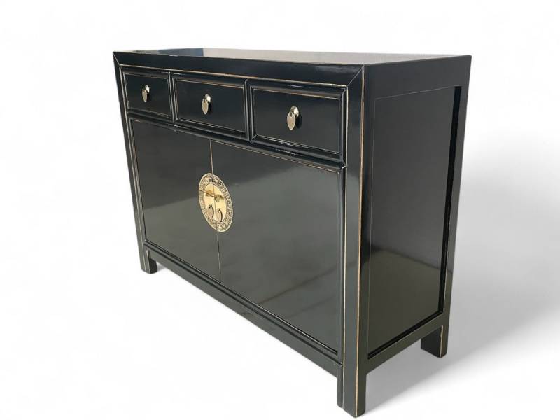 OPIUM OUTLET Kommode Sideboard Schrank Asia Möbel (BxTxH: 117x40x85 cm, Hochzeitsschrank Büffet Anrichte), chinesisch asiatisch orientalisch vintage komplett montiert von OPIUM OUTLET