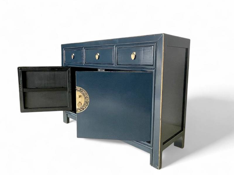 OPIUM OUTLET Kommode Sideboard Schrank Asia Möbel (BxTxH: 117x40x85 cm, Hochzeitsschrank Büffet Anrichte), chinesisch asiatisch orientalisch vintage komplett montiert von OPIUM OUTLET
