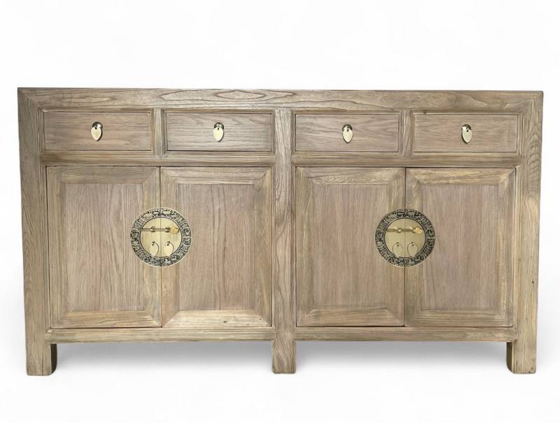 OPIUM OUTLET Sideboard Vintage Kommode Buffet fernöstlich (Asia Möbel komplett montiert, chinesisch asiatisch orientalisch), Schrank Hochzeitsschrank Anrichte von OPIUM OUTLET