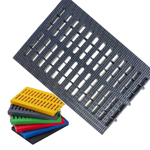 OPOLDBDMAC Abflussgitter Aus Polymer-Kunststoff, Rechteckig Entwässerungsrost 30x20 30x30cm Grabenabdeckung Für Haus Gehweg Hof Terrasse Gewerbe, Mehrere Farben(Gray,30x20cm/11.8x7.8in) von OPOLDBDMAC