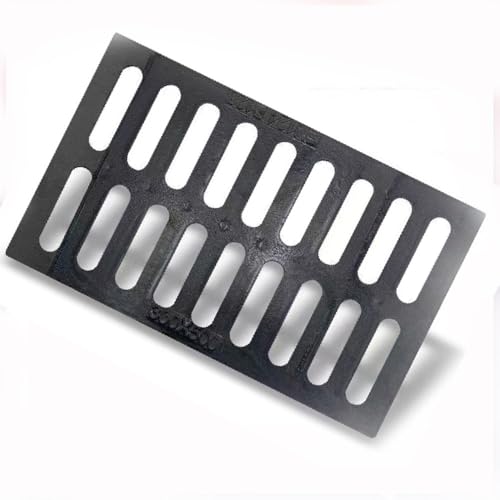 OPOLDBDMAC Abflussrost Gusseisen Langlebige Hochleistungs Abflussgitter Einlaufrost，quadratischer Einlaufrost Für Entwässerung Kanalisation, Metall Gulley-Gitter(50x35x2cm/19.7x13.8x0.8in) von OPOLDBDMAC