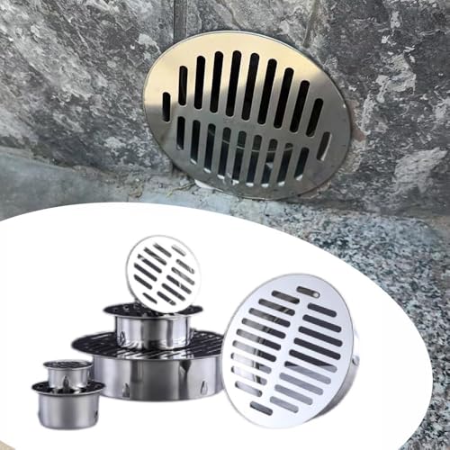 OPOLDBDMAC Abnehmbare Bodenablauf Edelstahl Abflussabdeckungen Bodenablauffilter Duschablaufabdeckung Bodendusche Abflussabdeckung Anti-Blockierung Für Den Außenbereich(160mm/6.29") von OPOLDBDMAC