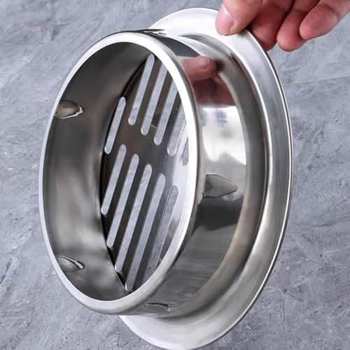 OPOLDBDMAC Edelstahl Bodenablauf Dusche Klein Abflussrost Anti-Blockierender Bodenablauf Abdeckung 50-200mm Rund Bodenablauf Für Den Außenbereich Hof(125mm/4.92") von OPOLDBDMAC