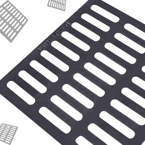 OPOLDBDMAC Gusseisen-Abflussrost 50x50 60x60 70x70cm Kanalrost Abflussabdeckung Für Außenbereich, Quadratischer Entwässerungsrost Schwerlast Kanalisationsrost(28x28in(70x70cm)) von OPOLDBDMAC