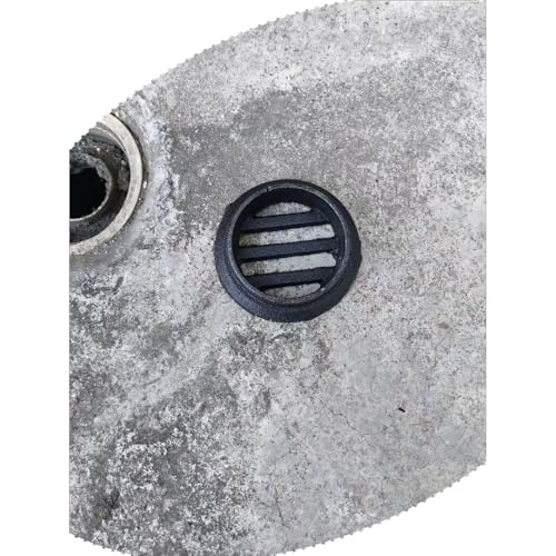 OPOLDBDMAC Gusseisen Bodenablaufabdeckung, Klein Gulley-Gitter Bodenablauf Runder Scheibe 20cm 25cm Gusseisen Kanalgitter Ersatz, Schwarzer Kanalrost(83mm/3.26in) von OPOLDBDMAC