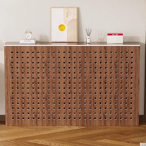OPOLDBDMAC Heizkörperabdeckung Heizabdeckungen Für Heizkörper, Brauner Heizschrank Heizkörperregalabdeckung Für Wohnzimmer, Schlafzimmer, Badezimmer(90x80x20cm/35.4x31.5x7.8in) von OPOLDBDMAC