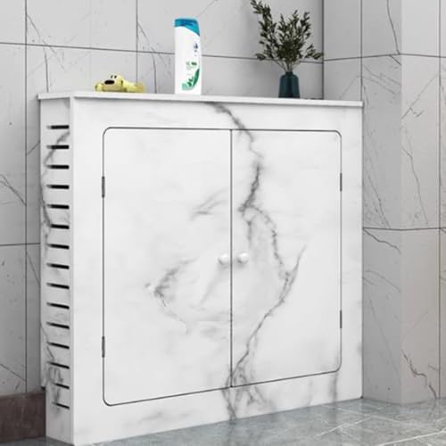 OPOLDBDMAC Heizkörperverkleidung, Klein Modern Heizungsverkleidung PVC Lackiert Schrank Heizkörper Abdeckung Für Wohnzimmer, Schlafzimmer, Küche, Wärmepumpe Verkleidung(4-side-D,70x80cm/27.5x31.5in) von OPOLDBDMAC
