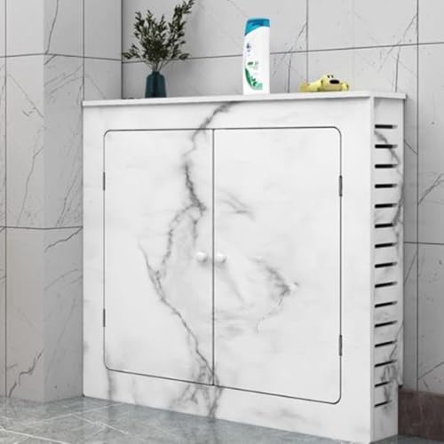 OPOLDBDMAC Heizkörperverkleidung Heizungsverkleidung Heizkörperabdeckung Badezimmerschrank Heizkörper Sichtschutz Heizkörper Verkleidung Abdeckung Wärmepumpe Verkleidung(4-side-D,80x70cm/31.5x27.5in) von OPOLDBDMAC